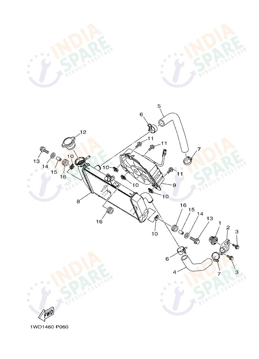 RADIATOR & HOSE OIL PUMP